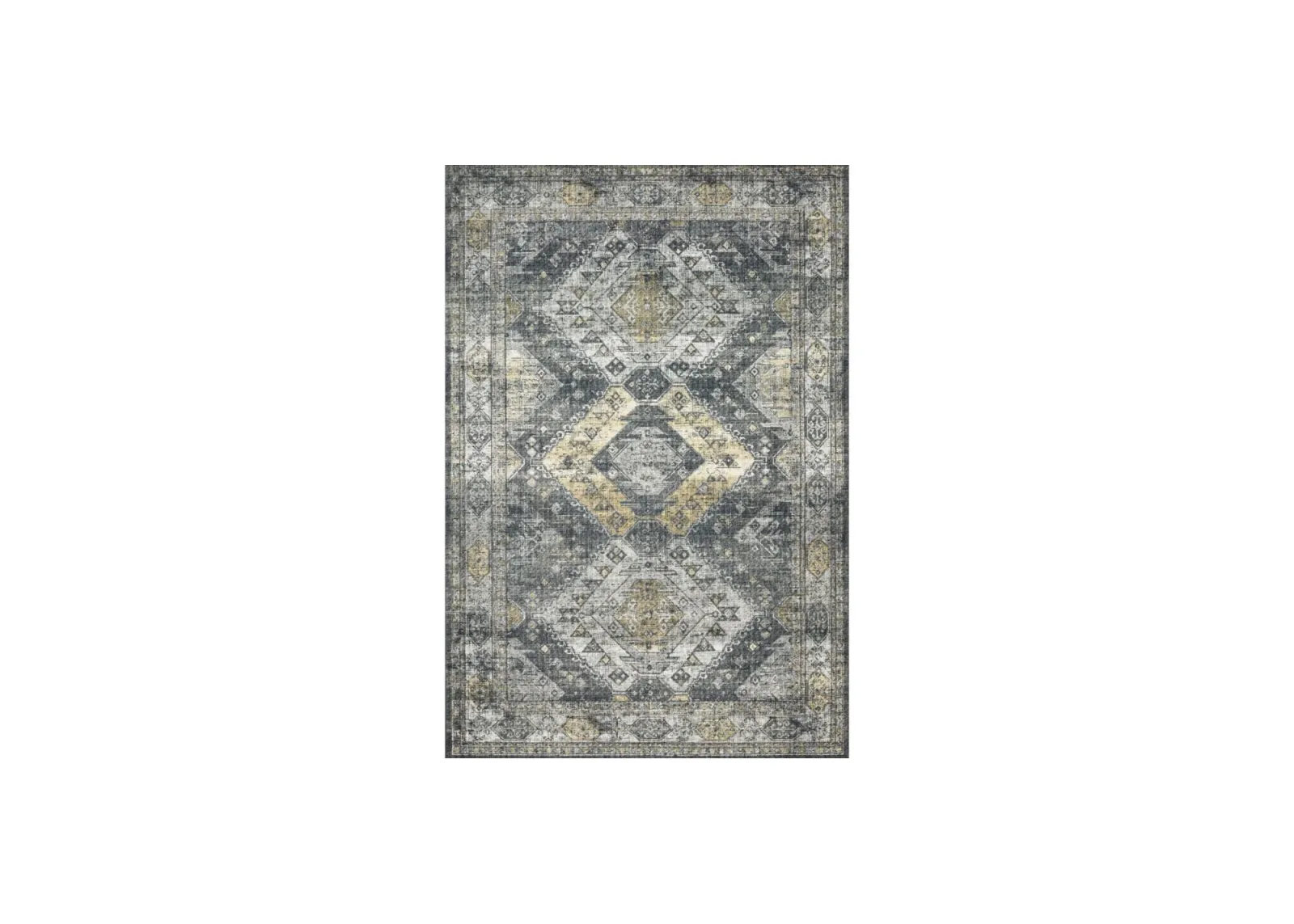 Skye Accent Rug in Graphite/Silver by Loloi Rugs