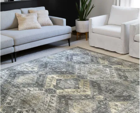 Skye Runner Rug in Graphite/Silver by Loloi Rugs