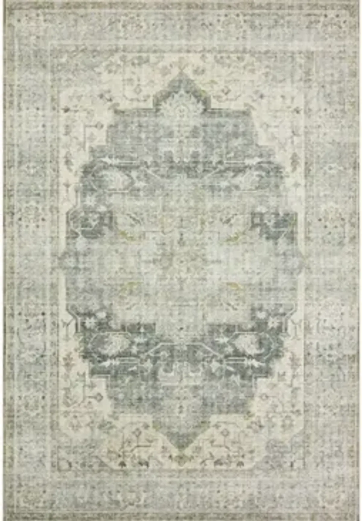 Skye Runner Rug in Charcoal/Dove by Loloi Rugs