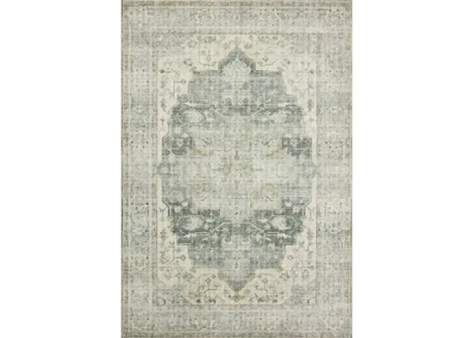 Skye Runner Rug in Charcoal/Dove by Loloi Rugs