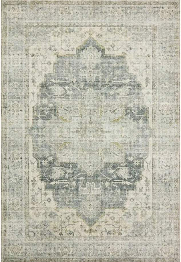 Skye Runner Rug in Charcoal/Dove by Loloi Rugs