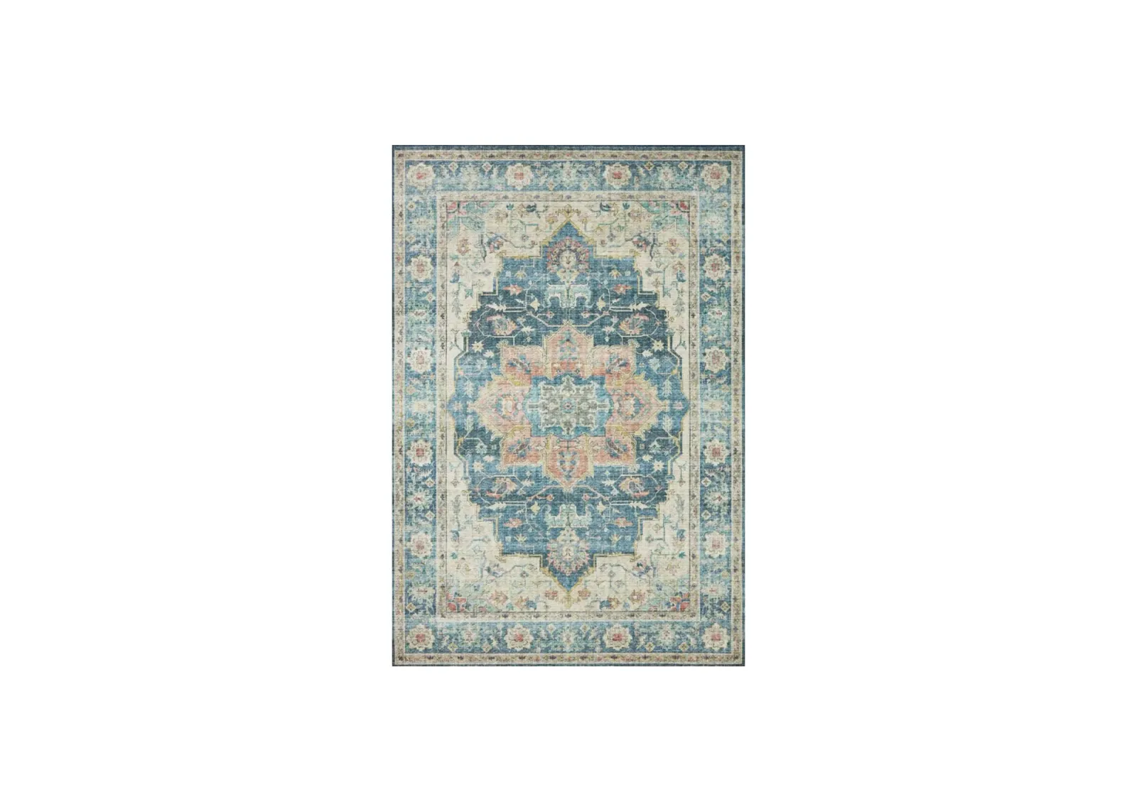 Skye Accent Rug in Ocean/Multi by Loloi Rugs