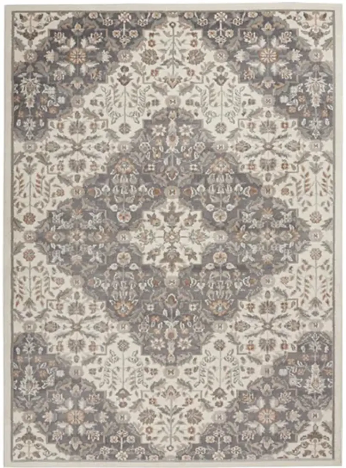 Arpeggio Area Rug in Ivory/Gray by Nourison