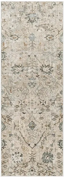 Glynn Saldea Area Rug in Ivory, Beige, Dark Green by Surya