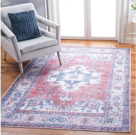 Serapi Area Rug in Red & Ivory by Safavieh