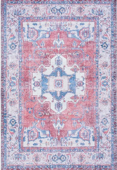 Serapi Area Rug in Red & Ivory by Safavieh