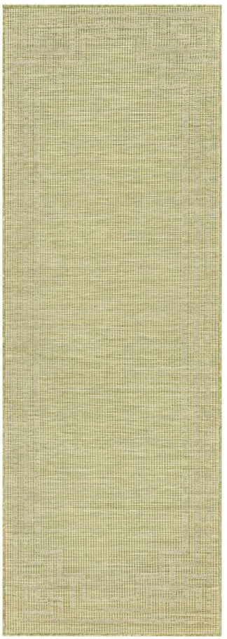 Pasadena Vinyard Indoor/Outdoor Runner Rug in Sage by Surya