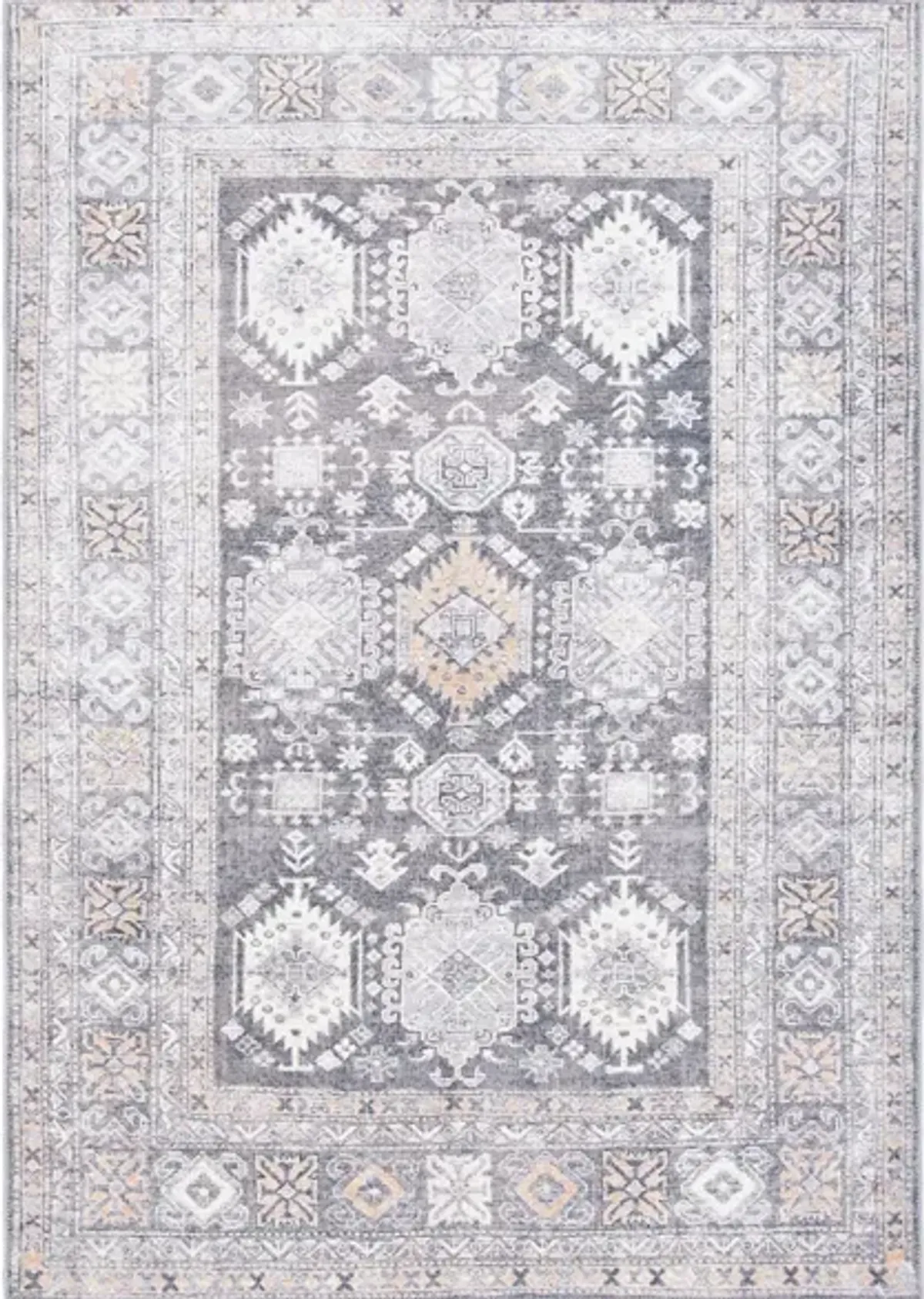 Serapi Area Rug in Gray & Beige by Safavieh