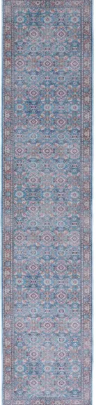 Serapi Runner Rug in Rust & Blue by Safavieh