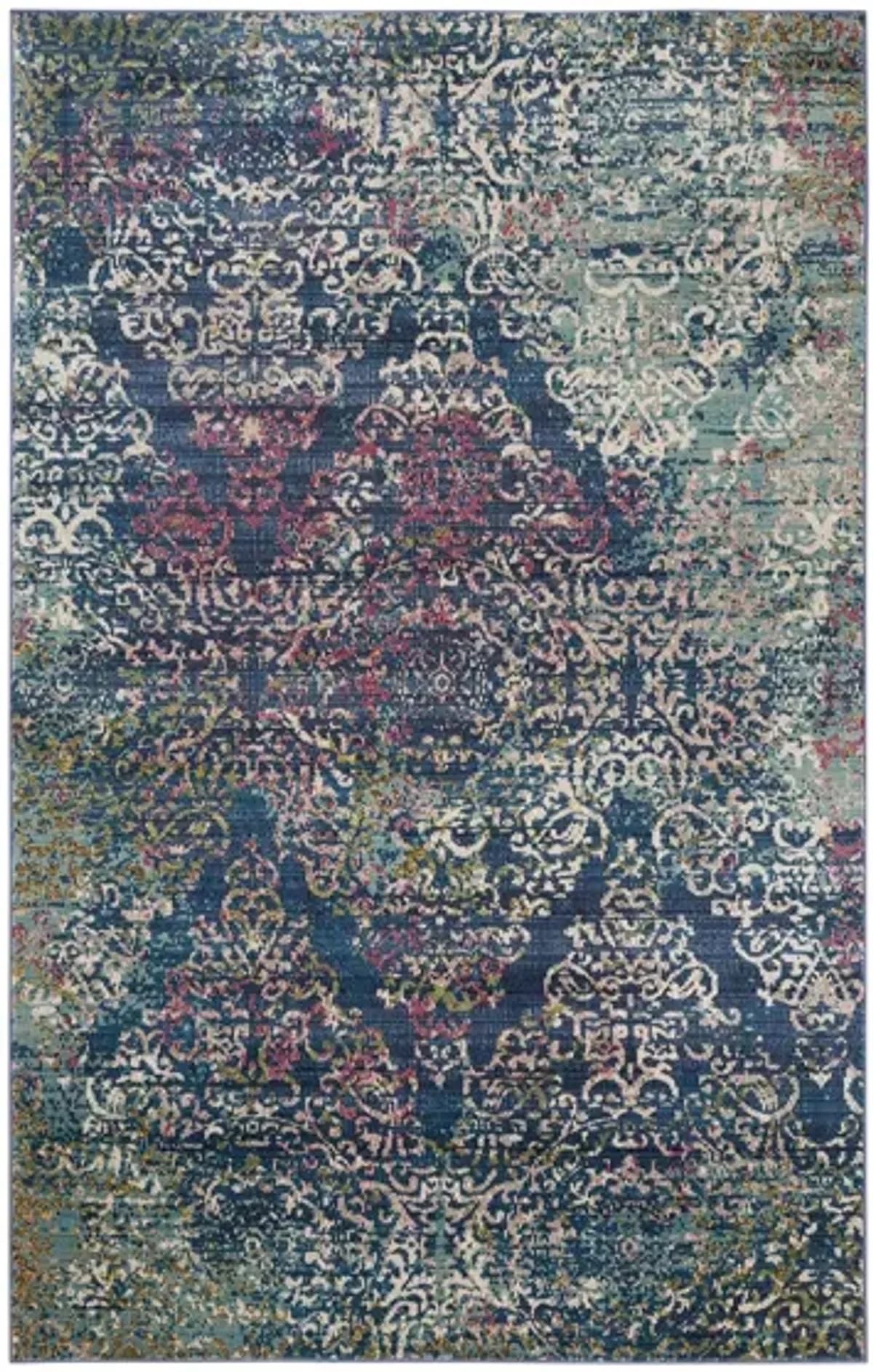 Amaya Area Rug in Blue / Multi by Safavieh