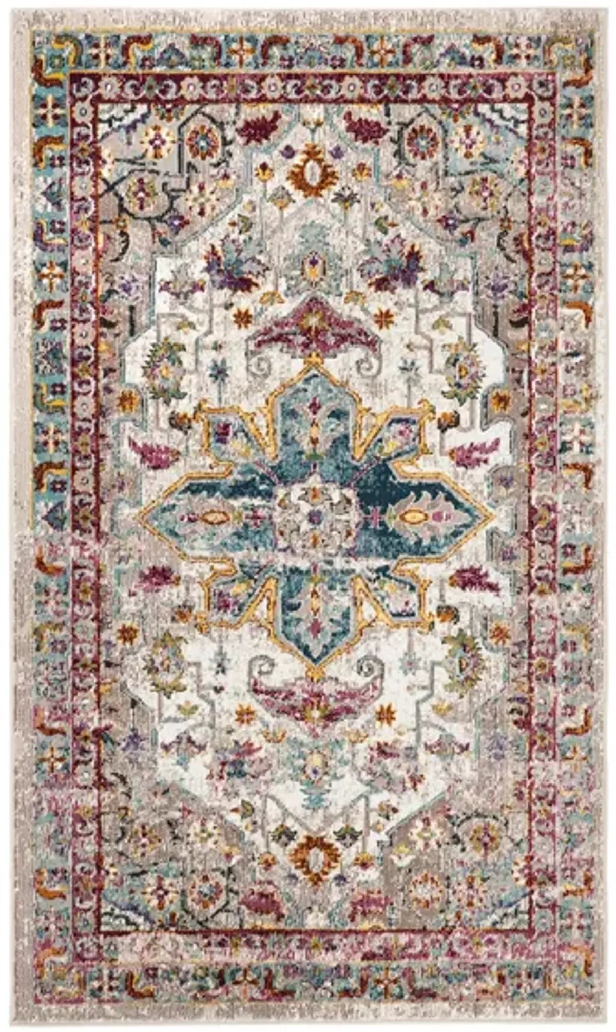 Arjun Area Rug in Cream / Multi by Safavieh