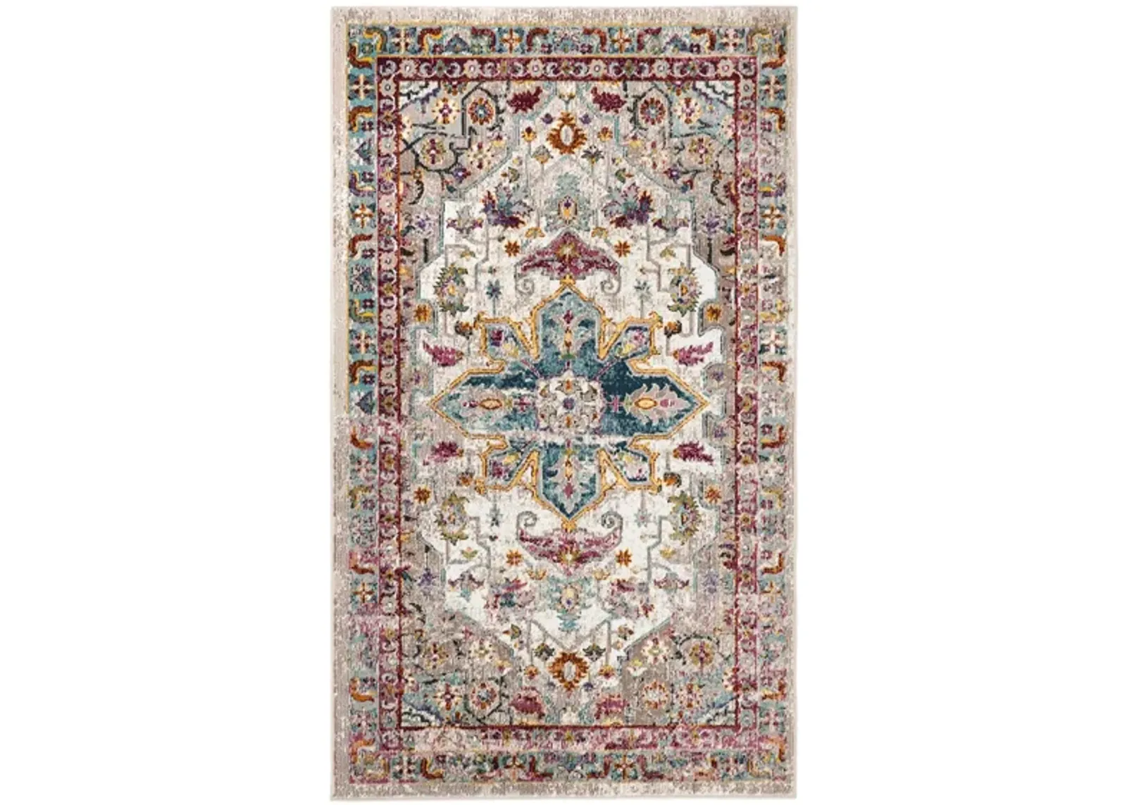 Arjun Area Rug in Cream / Multi by Safavieh