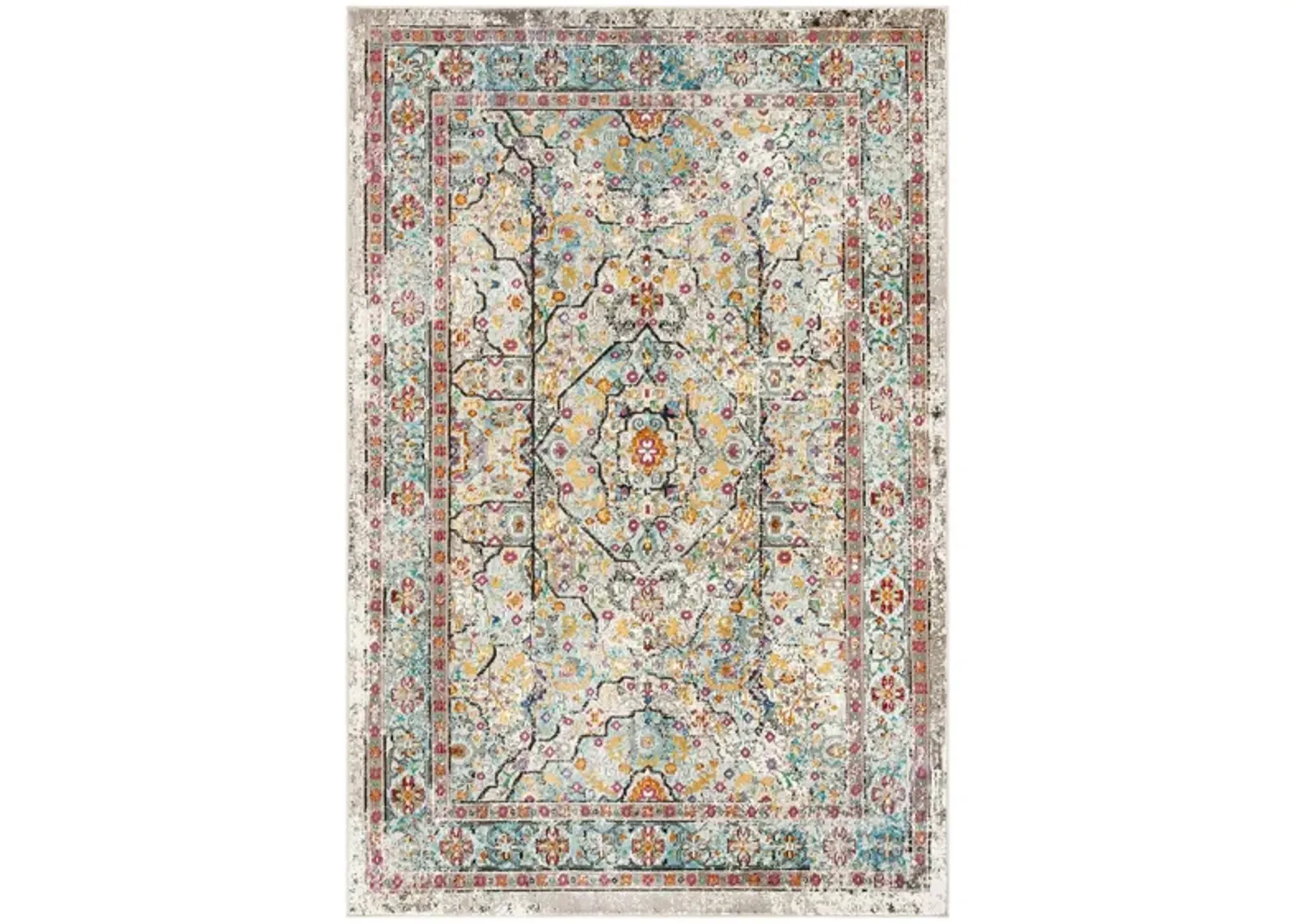 Amariah Area Rug in Cream / Blue by Safavieh