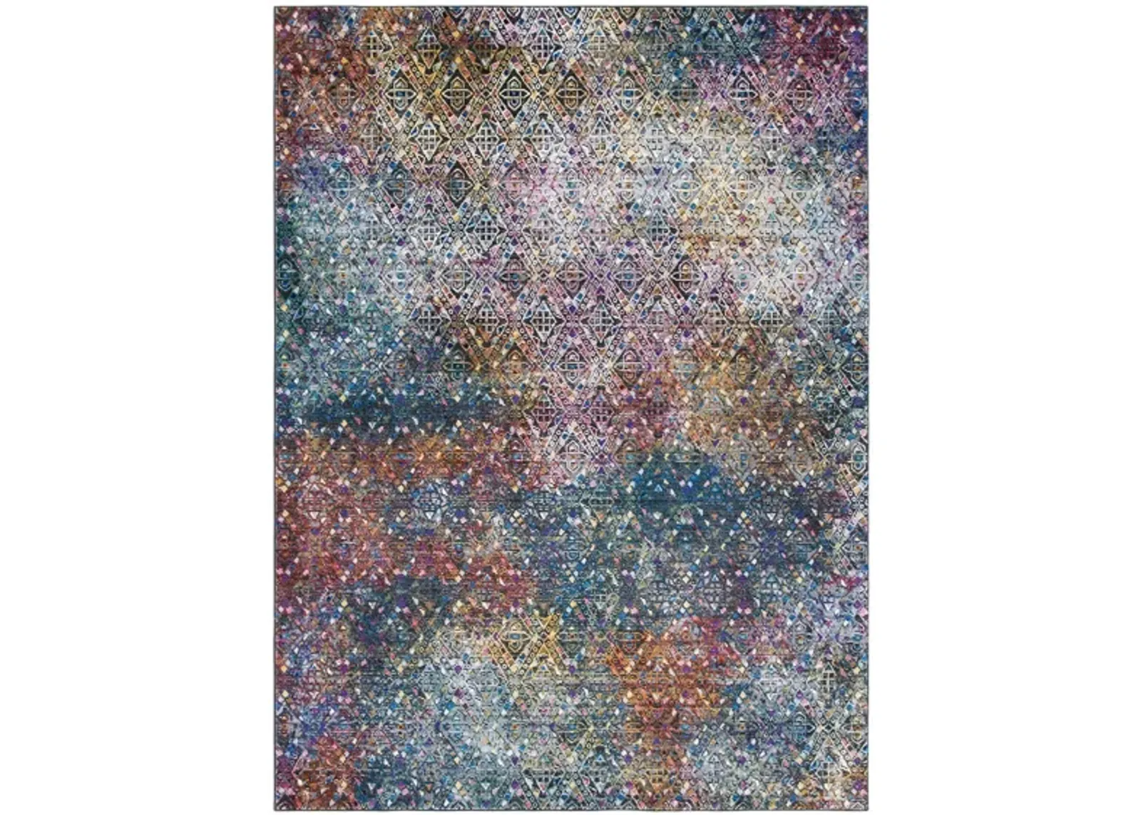 Alessio Area Rug in Blue / Ivory by Safavieh