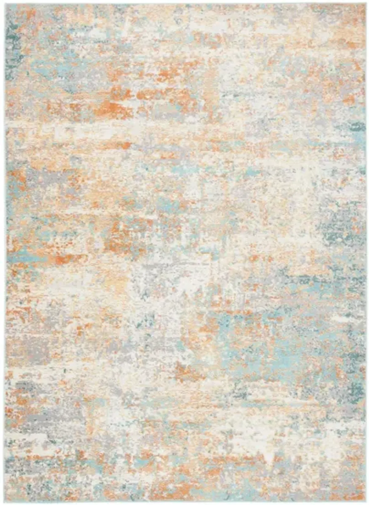 Aoife Area Rug in Ivory / Aqua by Safavieh