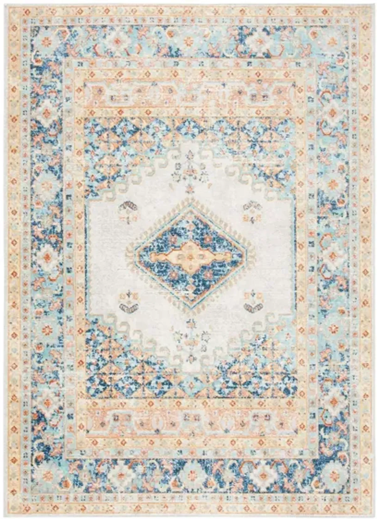 Audrianna Area Rug in Ivory / Navy by Safavieh