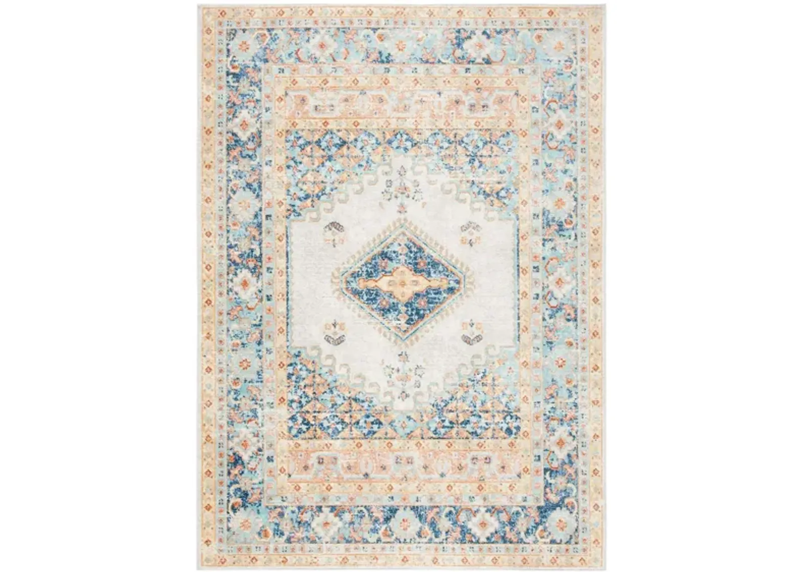 Audrianna Area Rug in Ivory / Navy by Safavieh