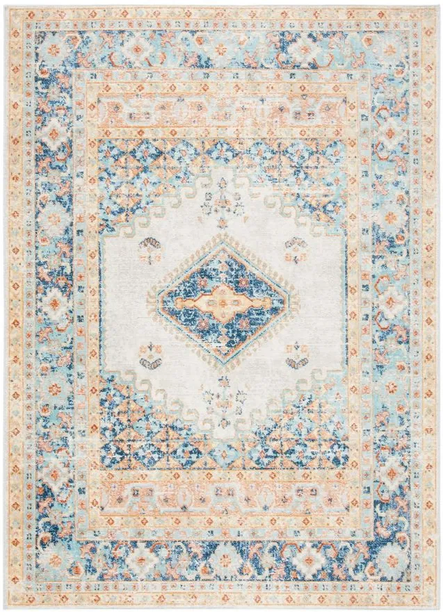 Audrianna Area Rug in Ivory / Navy by Safavieh