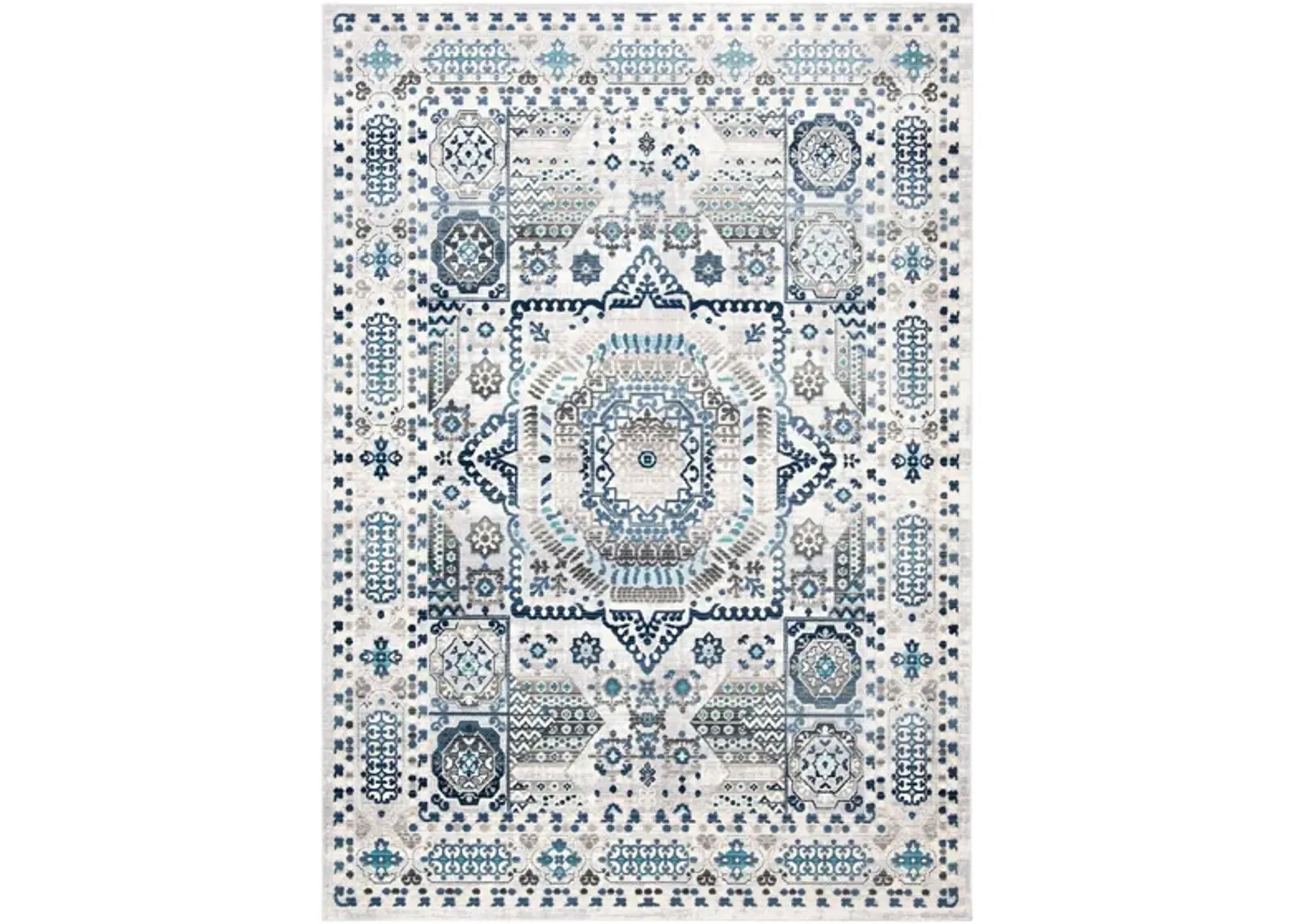 Appan Area Rug in Gray / Blue by Safavieh