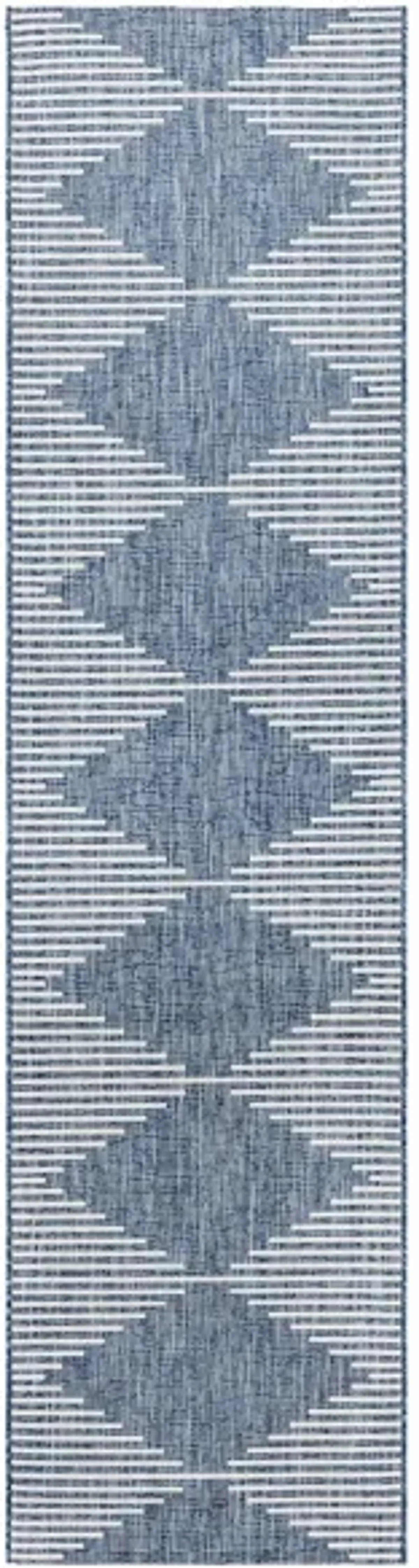 Eagean Area Rug in Bright Blue, Navy, Pale Blue, White by Surya