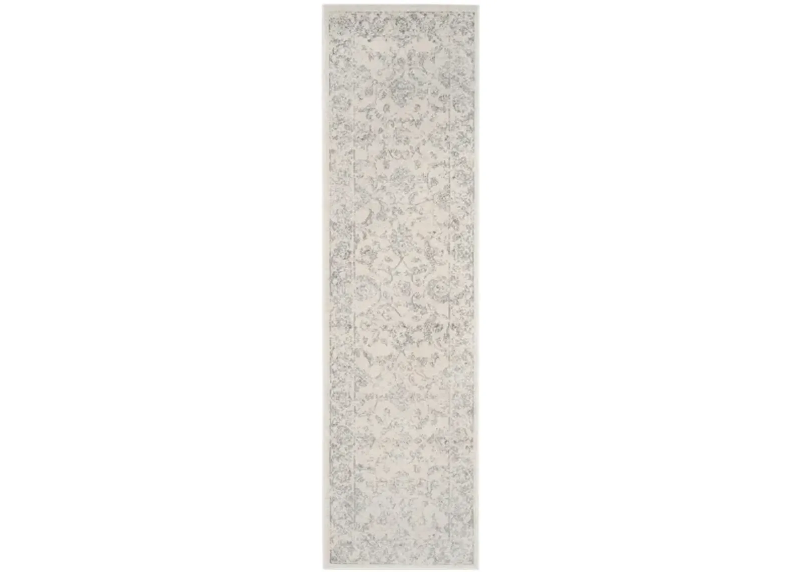 Carnegie Runner Rug in Cream / Gray by Safavieh