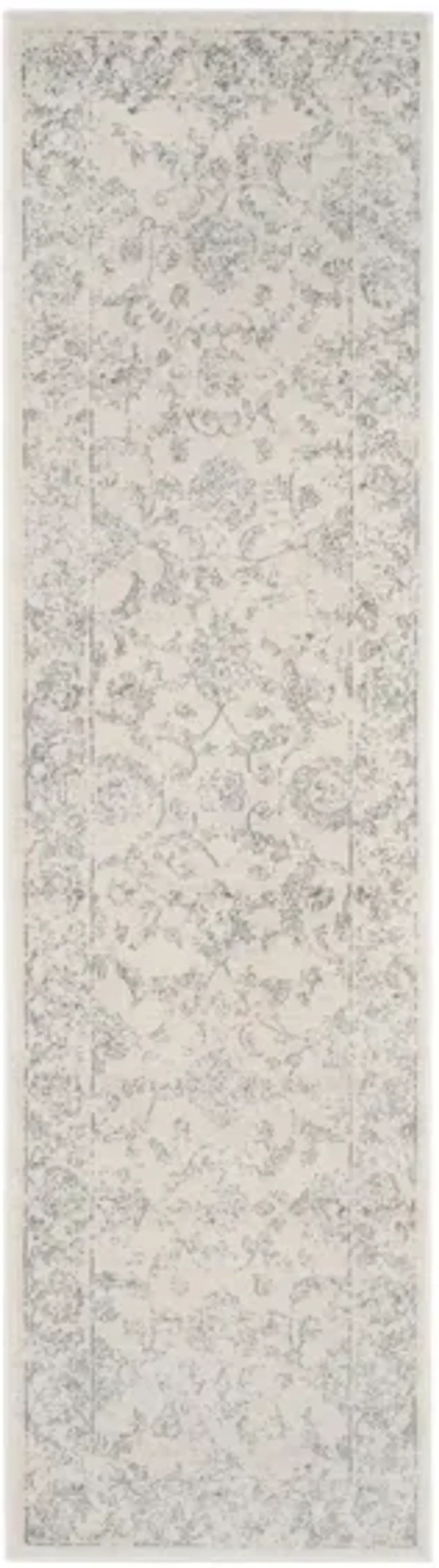 Carnegie Runner Rug in Cream / Gray by Safavieh