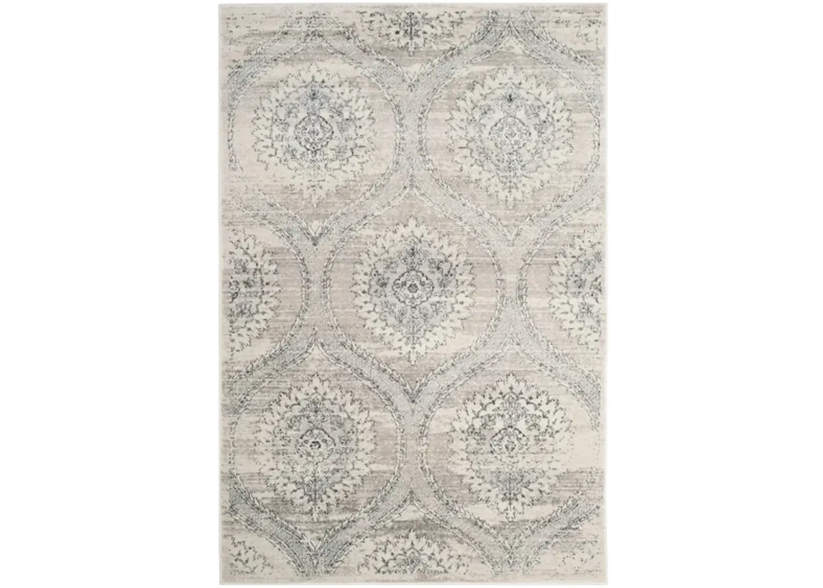 Carnegie Area Rug in Light Gray / Cream by Safavieh