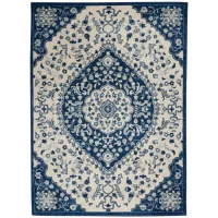 Cleopatra Area Rug in Ivory / Blue by Nourison