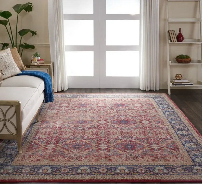 Dalton Area Rug in Red by Nourison