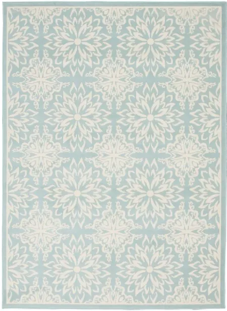 Jubilant Area Rug in Ivory/Green by Nourison