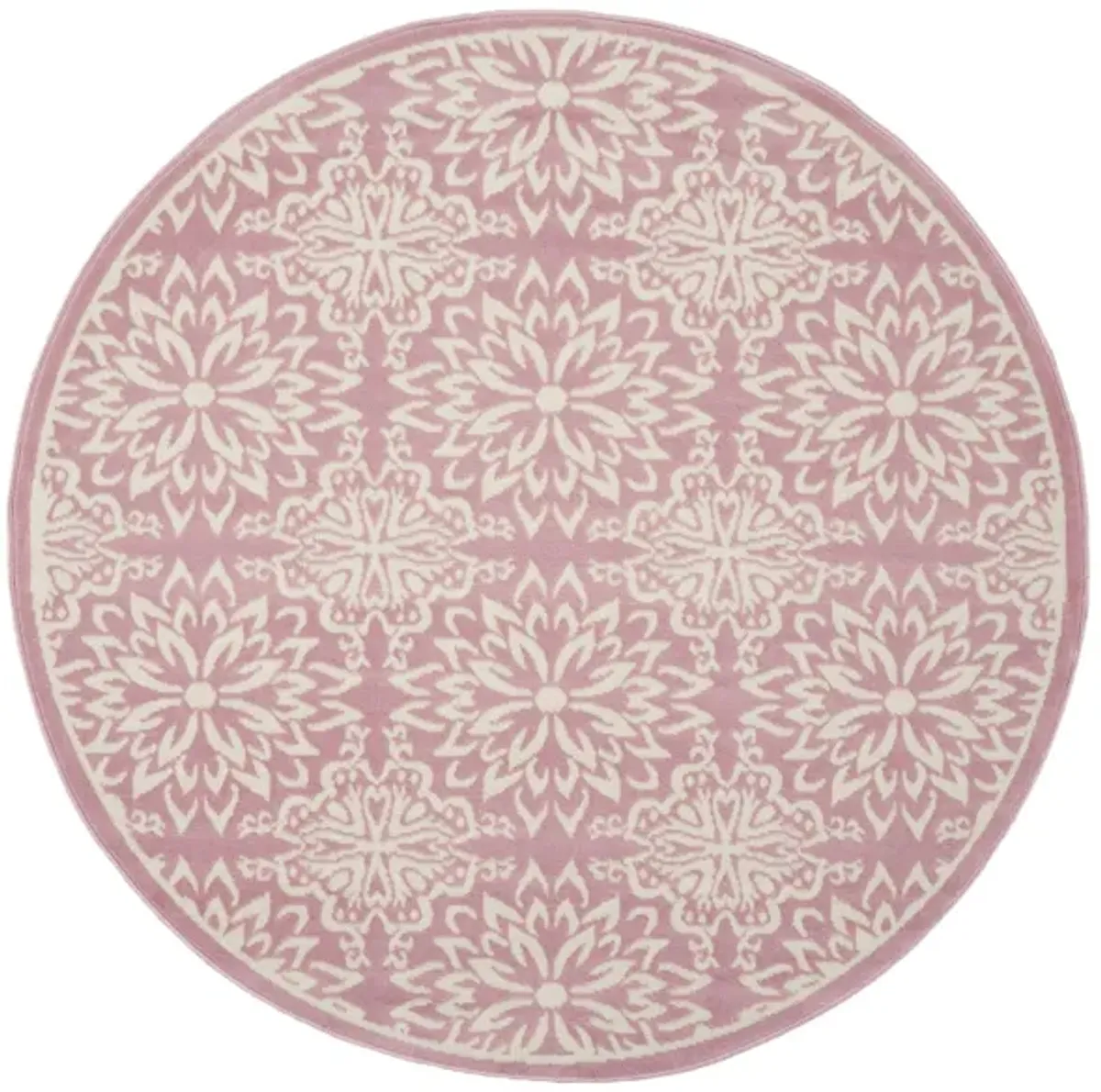 Jubilant Area Rug in Ivory/Pink by Nourison