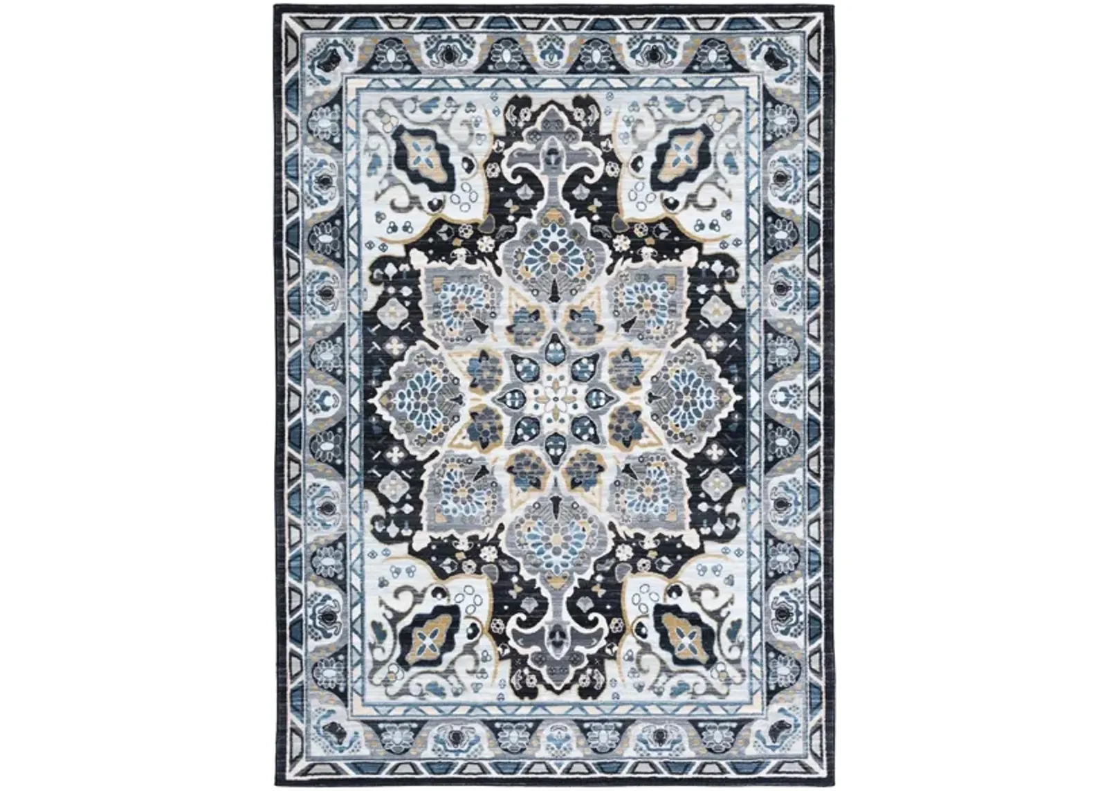 Raleah Area Rug in Gray/Light Blue by Safavieh