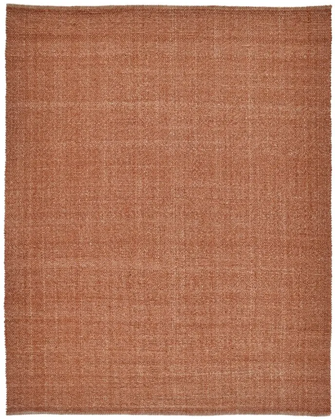 Naples Space Dyed In/Outdoor Flatweave Area Rug in Rust Orange by Feizy