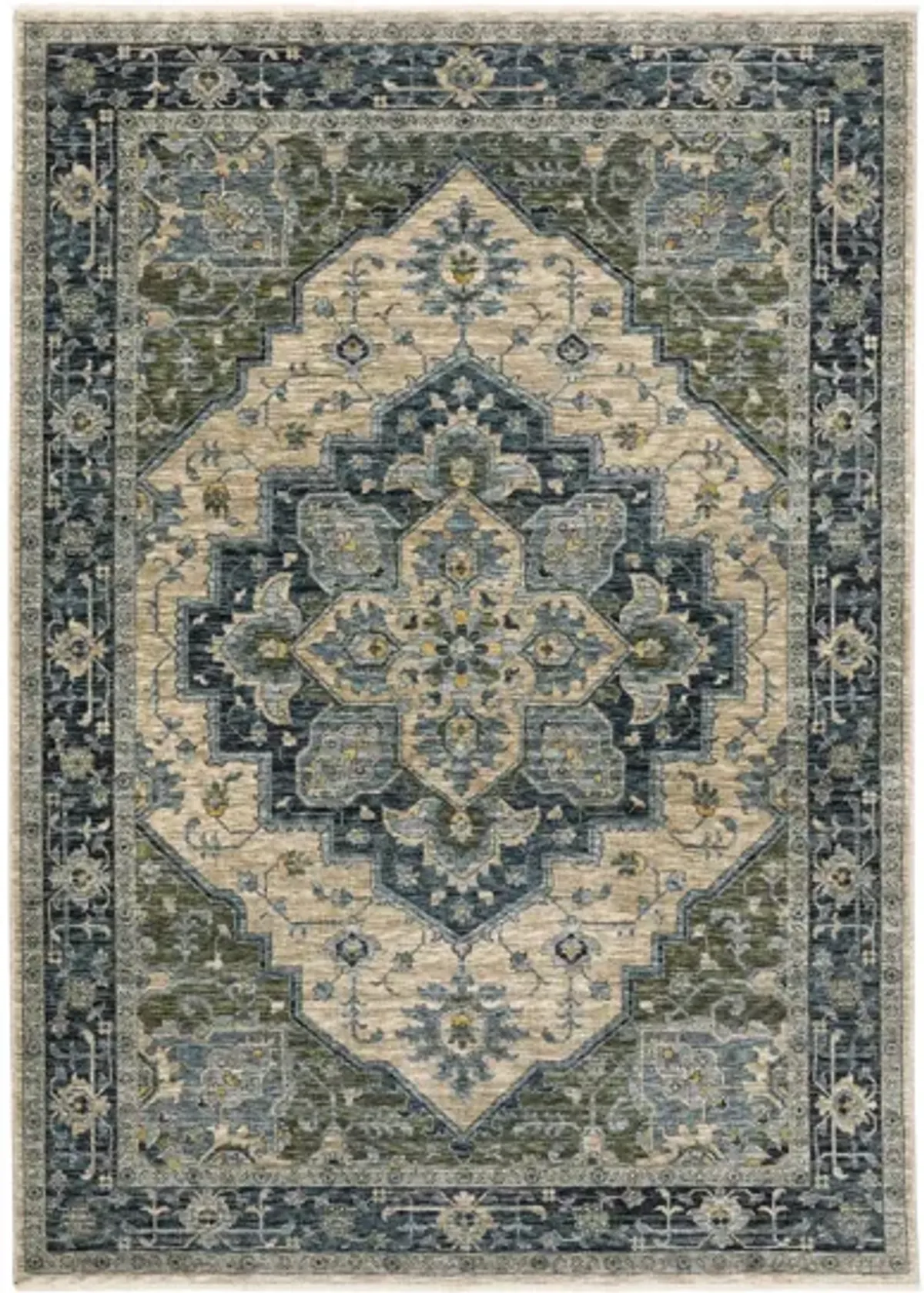 Julianne Area Rug in Green, Blue by Bellanest