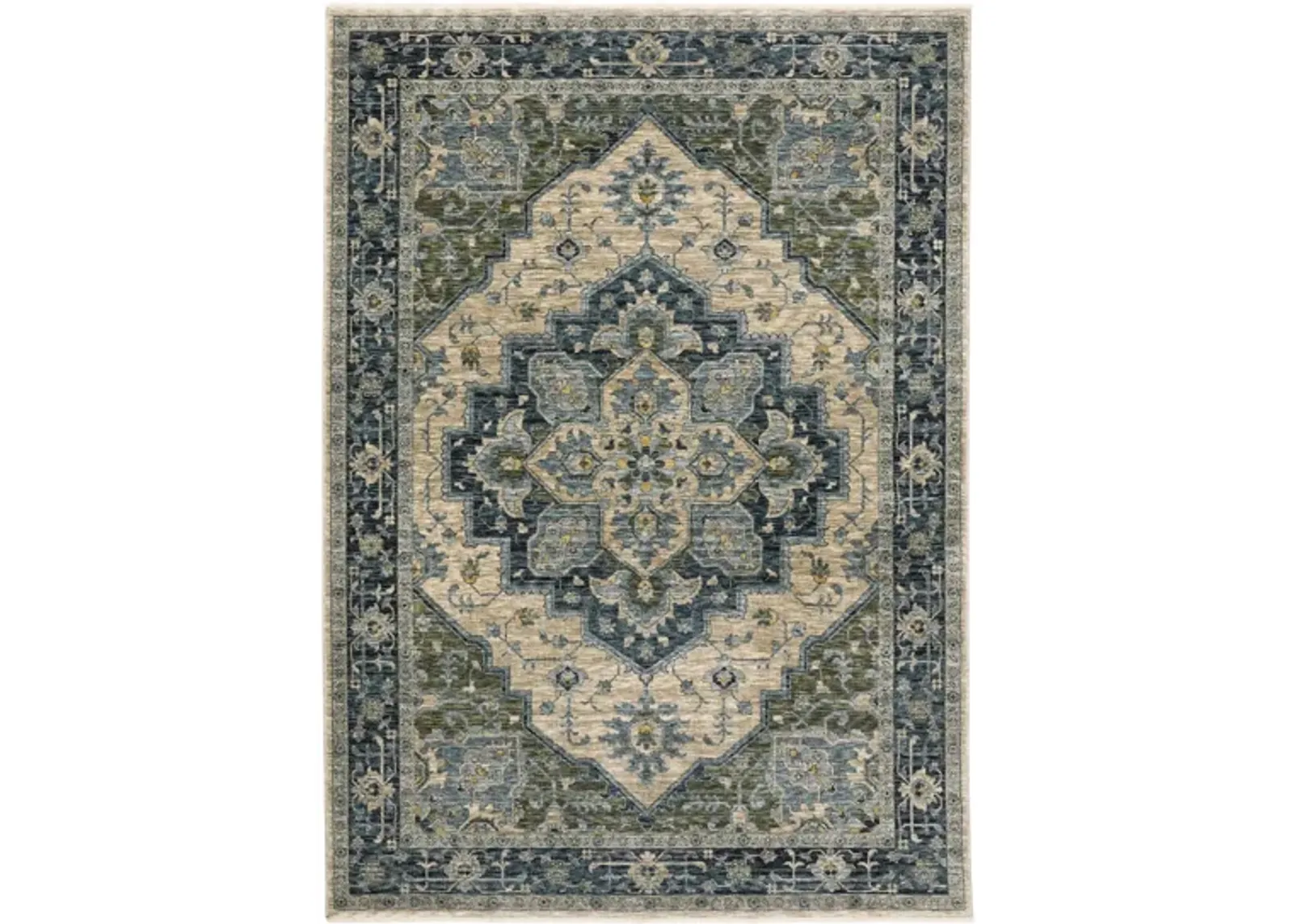 Julianne Area Rug in Green, Blue by Bellanest