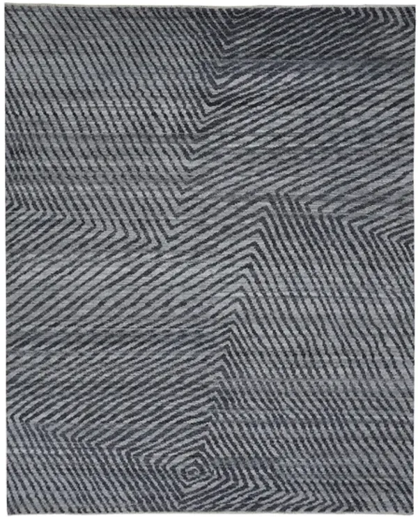 Vivien Architectural Hand Knot Wool Area Rug
