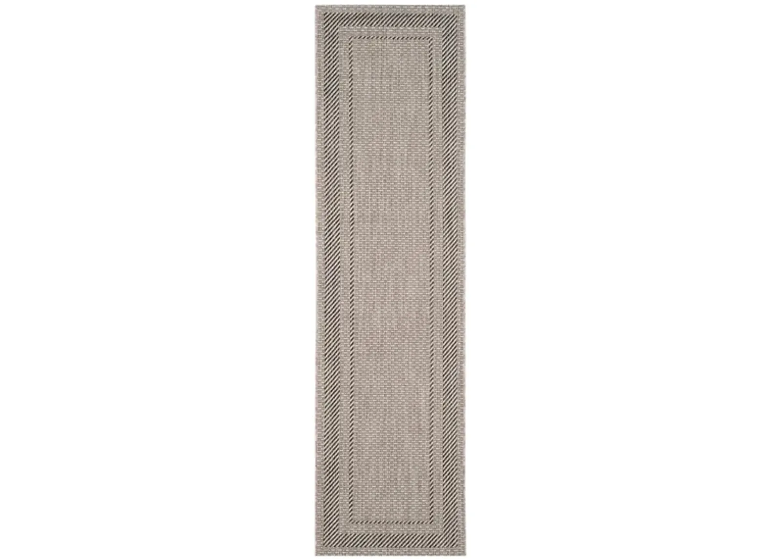 Courtyard Edging Indoor/Outdoor Runner Rug