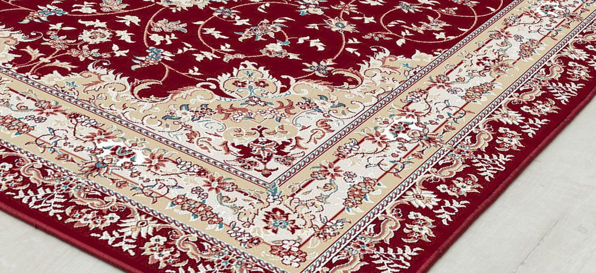 Centurion Medallion Burgundy Rug