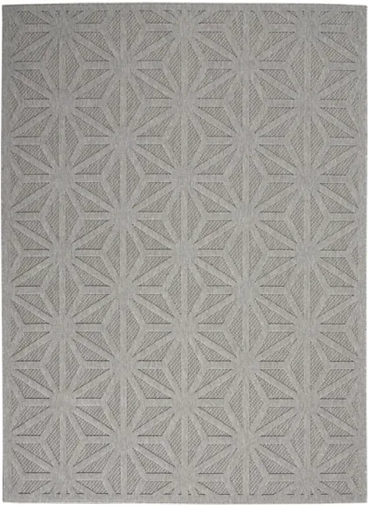 Cozumel Indoor/Outdoor Area Rug in Lt Grey by Nourison