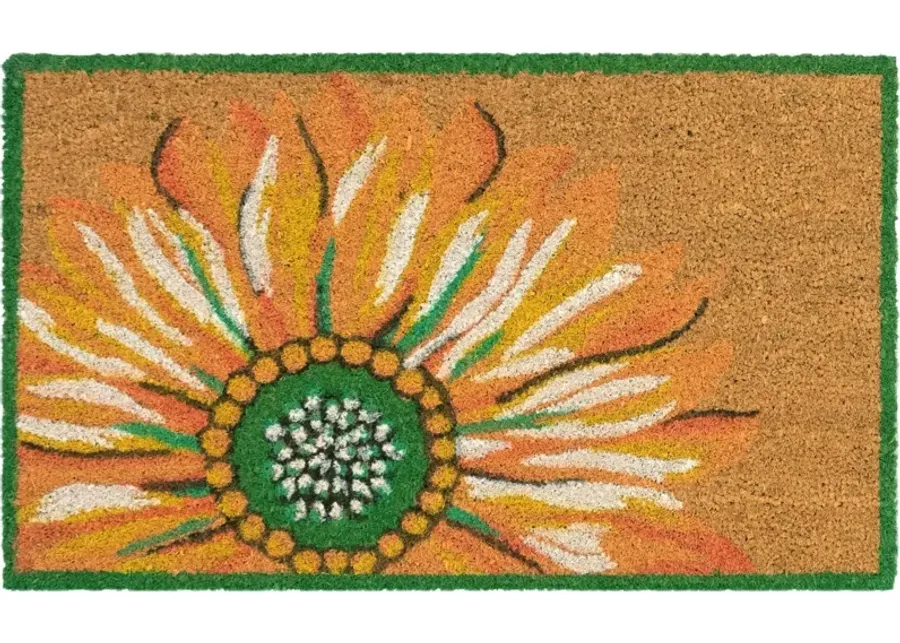 Liora Manne Natura Sunflower Outdoor Mat in Yellow by Trans-Ocean Import Co Inc