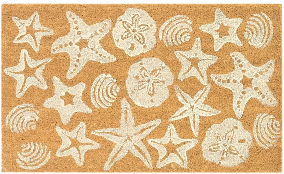 Liora Manne Natura Shells Outdoor Mat in Wheat by Trans-Ocean Import Co Inc