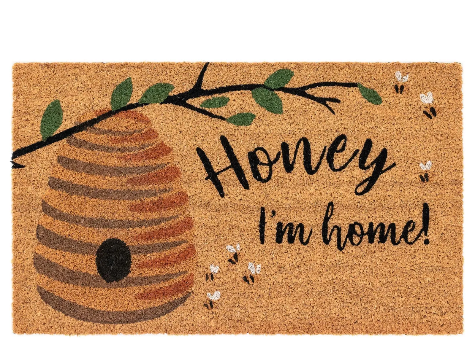 Liora Manne Natura Honey I'm Home Outdoor Mat in Natural by Trans-Ocean Import Co Inc