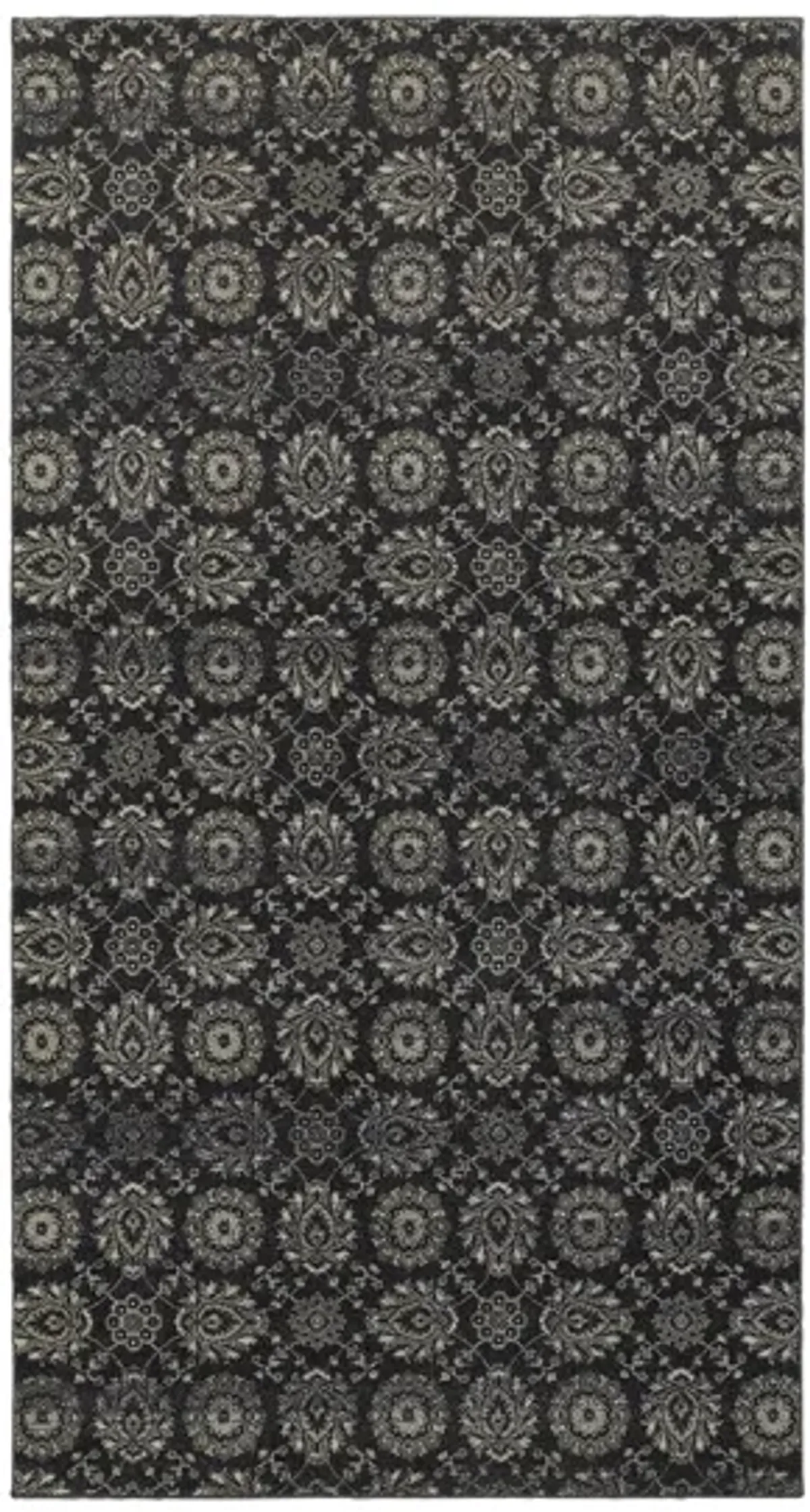 Moreno Runner Rug in Navy / Gray by Bellanest