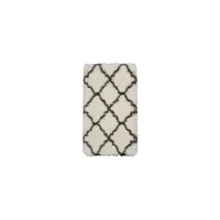 Ultra Plush Area Rug in Ivory/Charcoal by Nourison