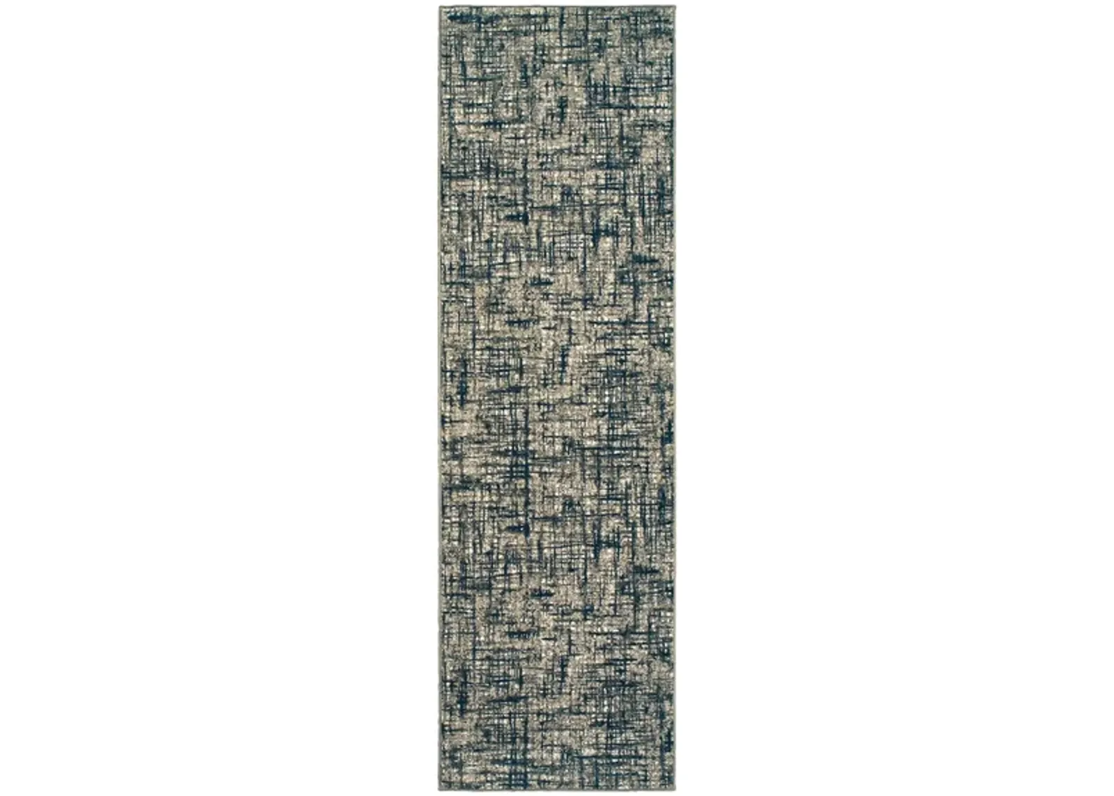 Kellen Runner Rug in Charcoal/Beige by Bellanest