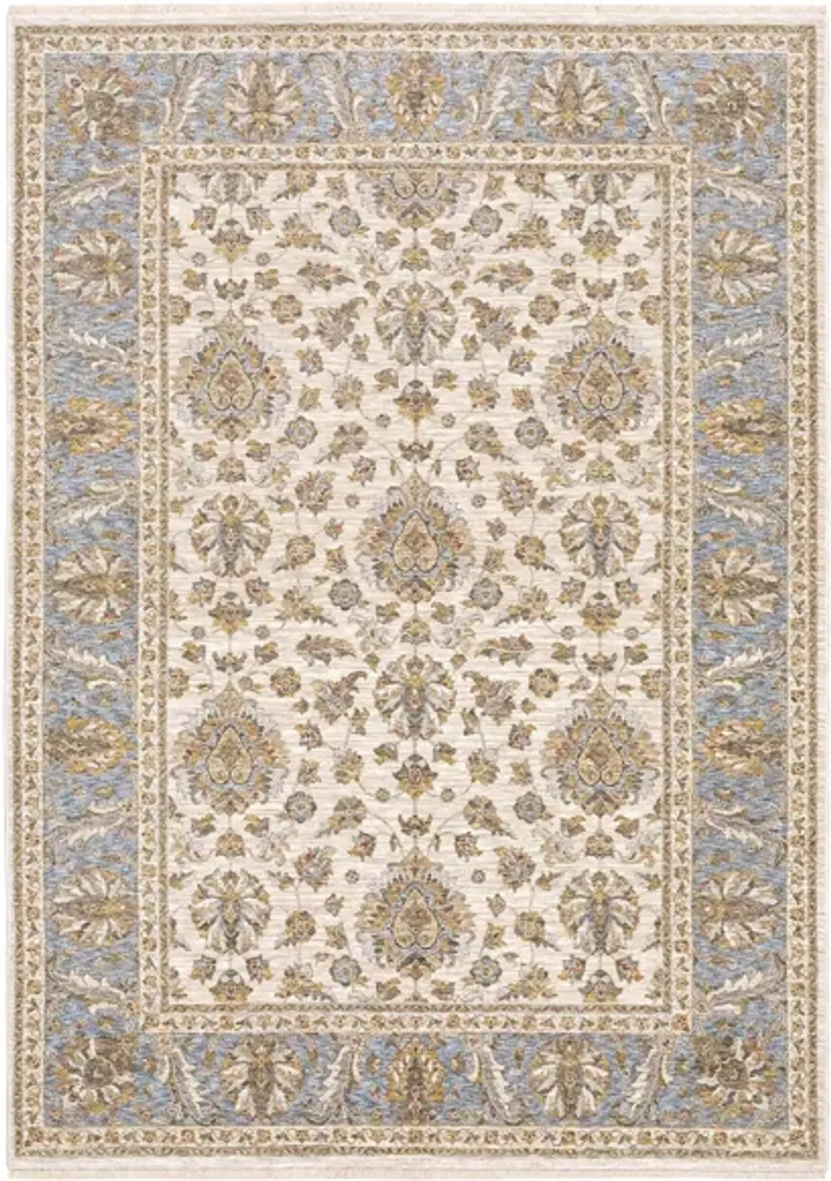 Utopia Area Rug in Ivory/Blue 5091Z by Bellanest