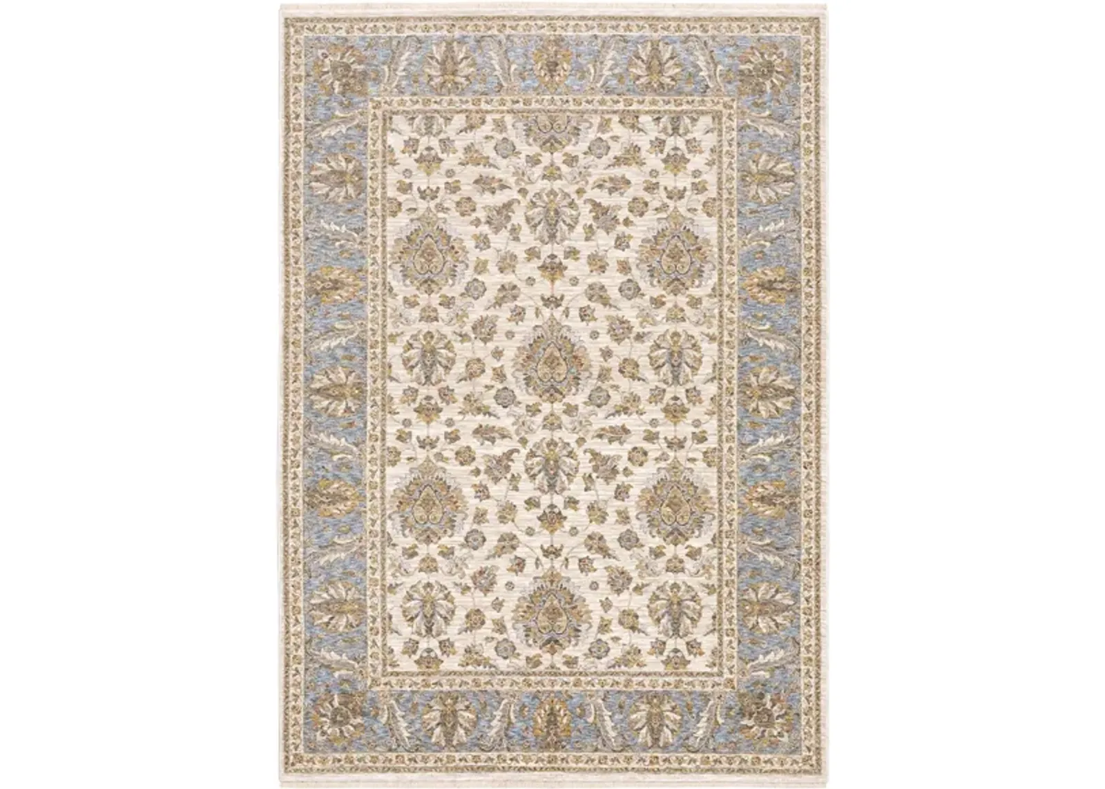 Utopia Area Rug in Ivory/Blue 5091Z by Bellanest