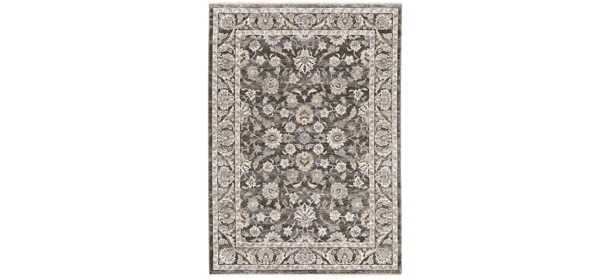 Trinity Area Rug in Gray/Ivory 70 N by Bellanest