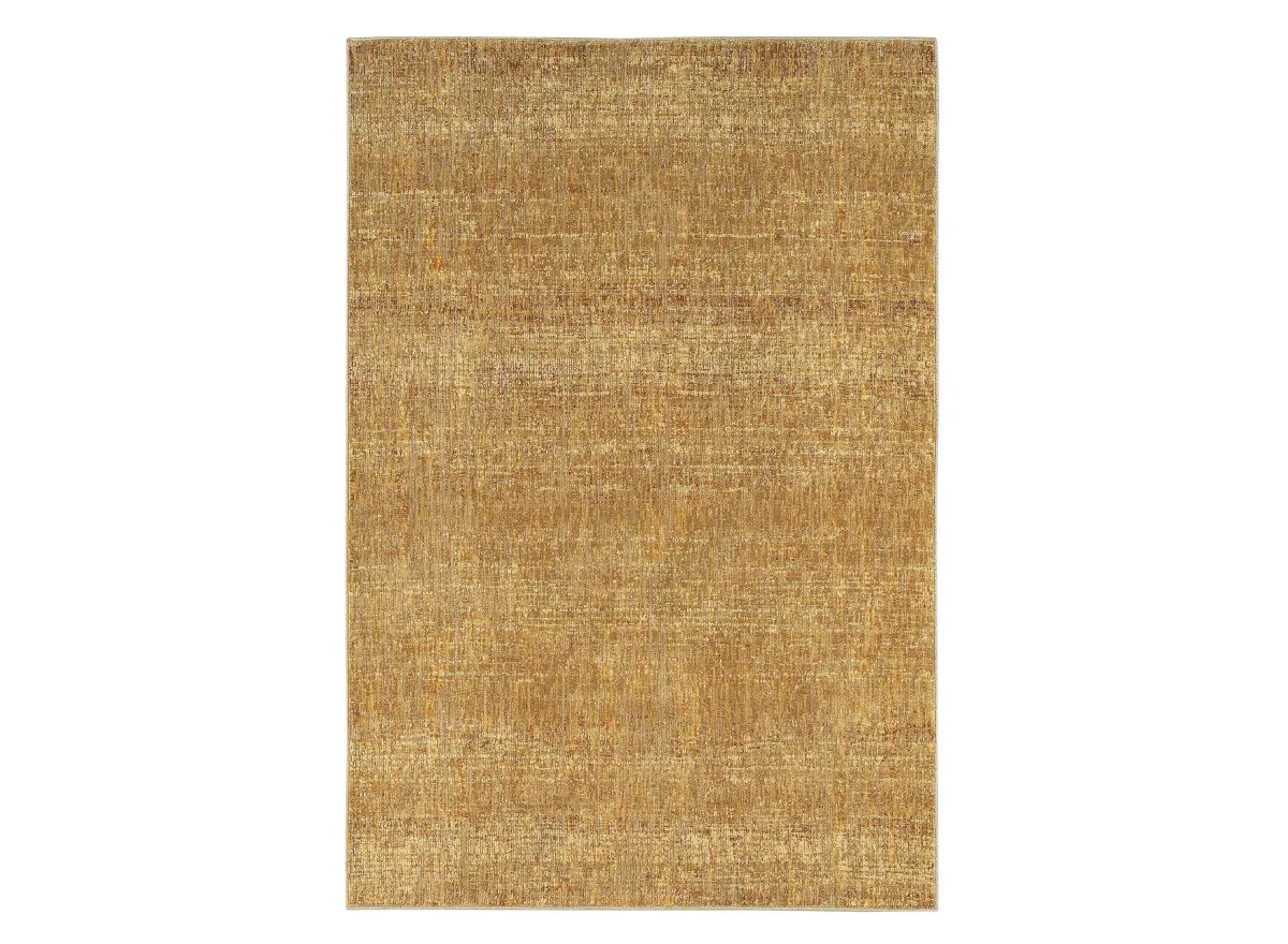 Reed Area Rug in Gold/Yellow by Bellanest