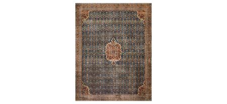 Layla Area Rug in Cobalt Blue/Spice by Loloi Rugs